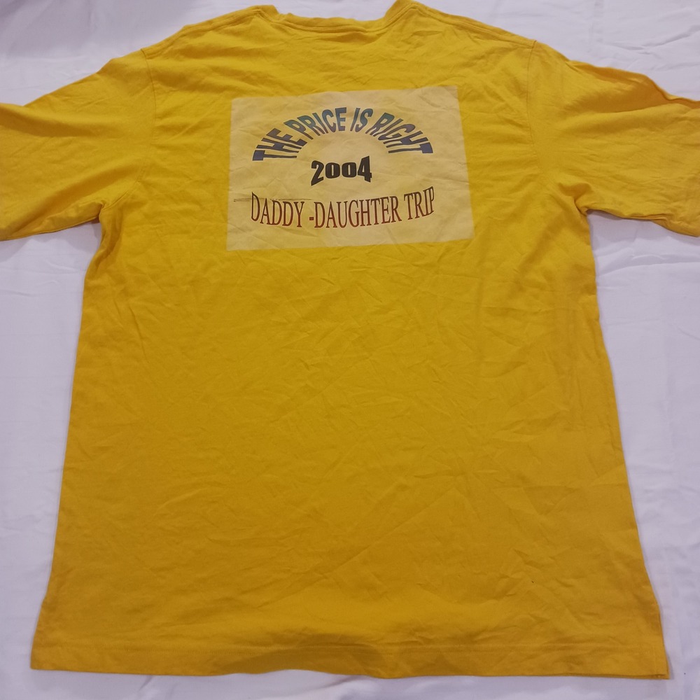 Vintage 2004 The Price Is Right Shirt Mens Large Yellow TV Game Show Promo Tee - Picture 2 of 7